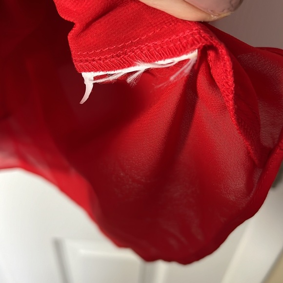 Lindi women’s pull over multicolor top double layer print boat neck semi sheer L - Picture 4 of 13